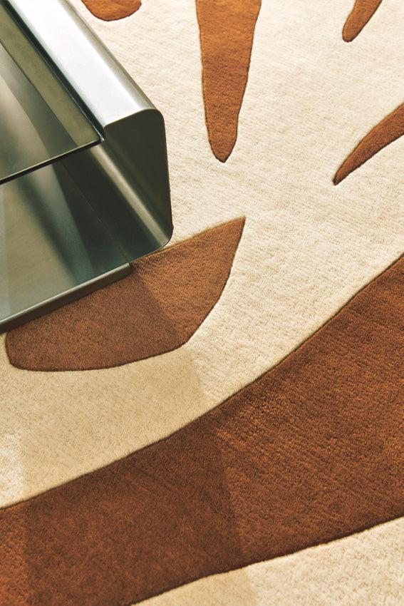 Toulemonde Bochart Alpha Terracotta Tapis Brun En Laine