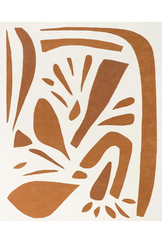 toulemonde bochart Alpha Terracotta Tapis brun en laine