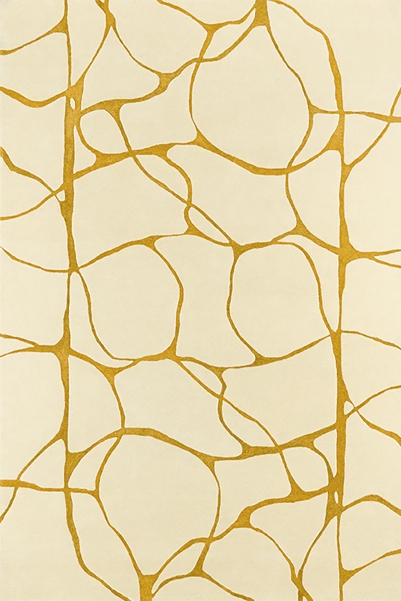 toulemonde bochart Ambre Naturel Tapis beige en laine et viscose