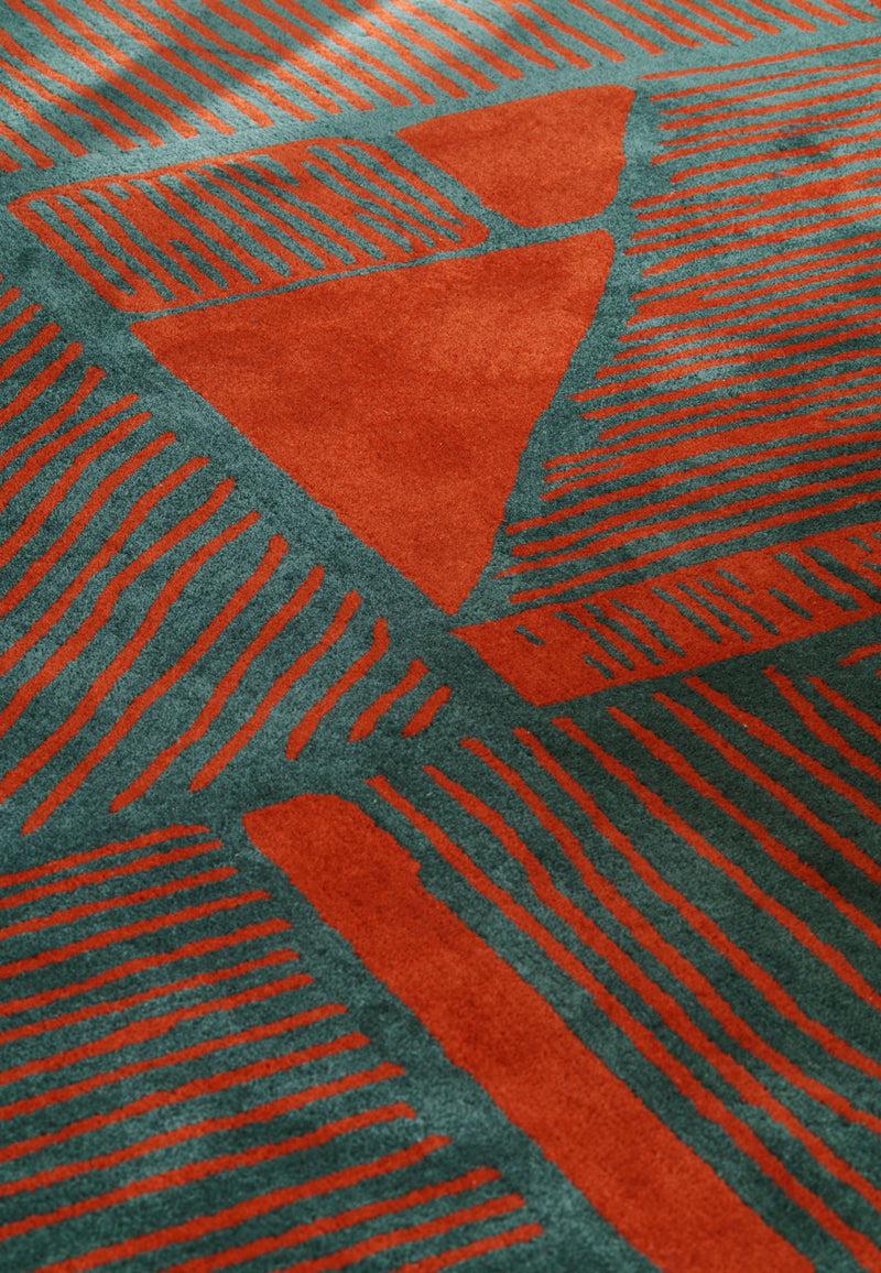 Toulemonde Bochart Antica Rouge Tapis Rouge En Laine