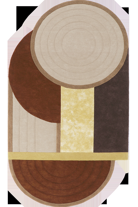 toulemonde bochart Bijoux Precieux Brun Tapis brun en laine tencel