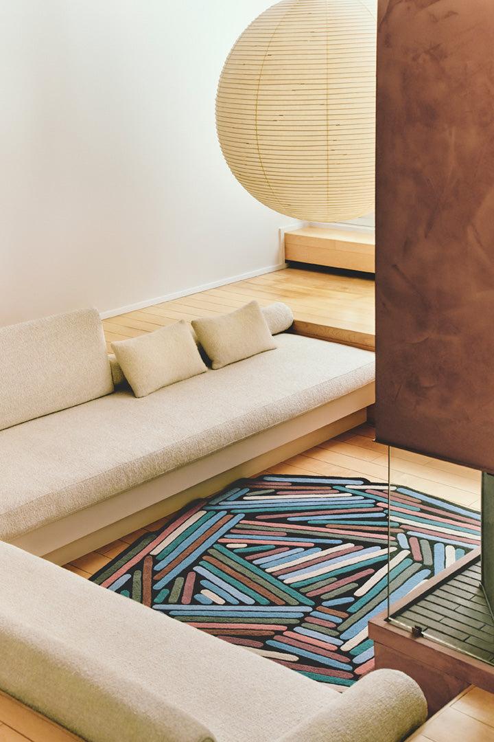 Toulemonde Bochart Brindilles Hiver Tapis Multicolore Hiver En Laine