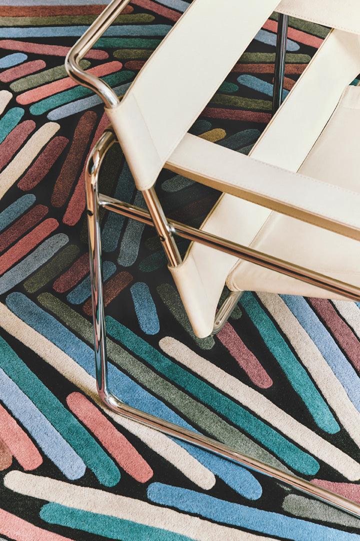 Toulemonde Bochart Brindilles Hiver Tapis Multicolore Hiver En Laine