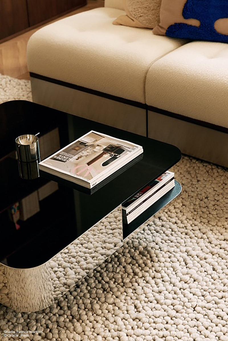 Toulemonde Bochart Bubbles Naturel Tapis Blanc En Laine Naturelle