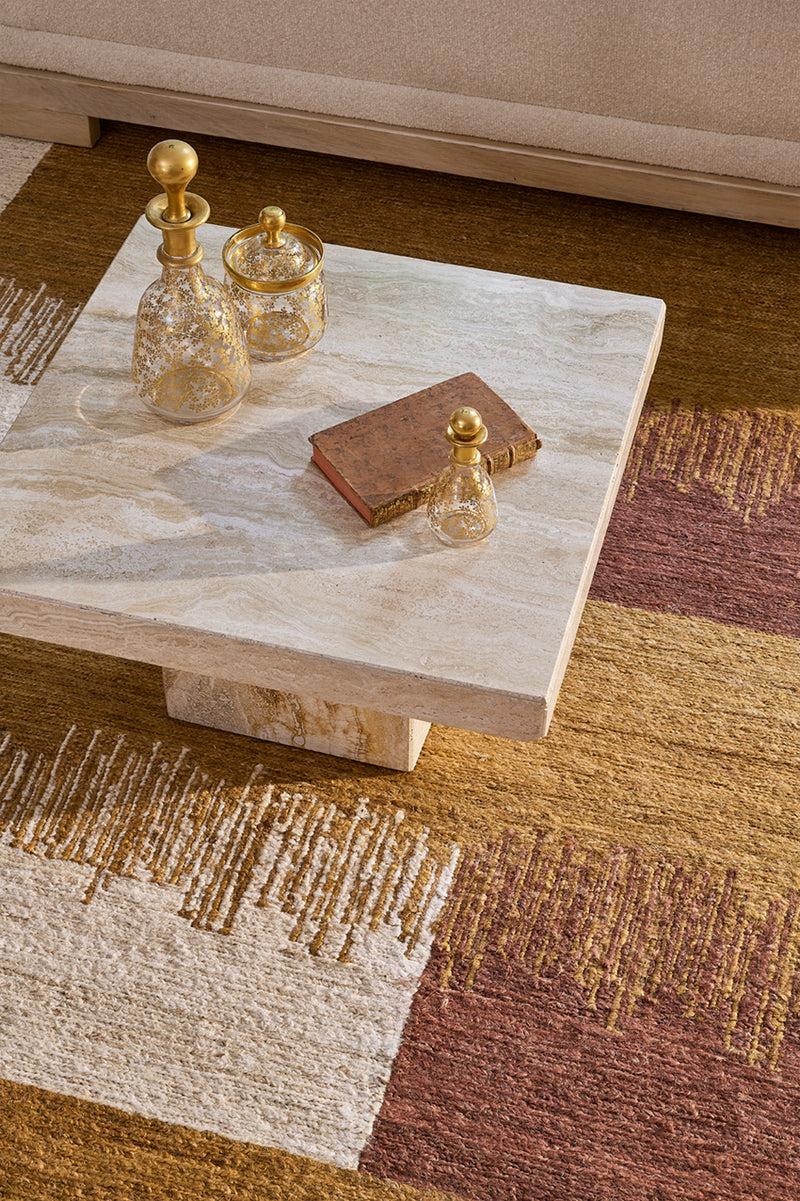 Toulemonde Bochart Cala Ocre Tapis Ocre 100% Golden Jute