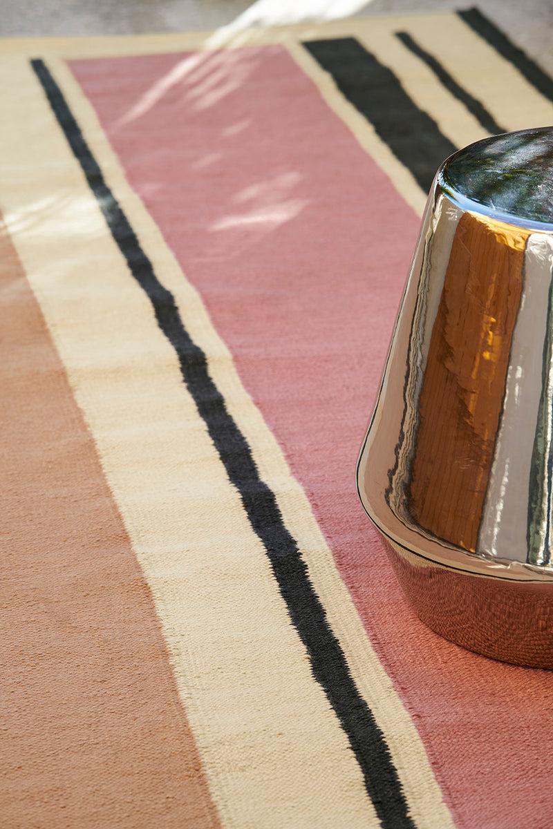 Toulemonde Bochart Cefalu Argile Tapis Rose En PET Recyclé