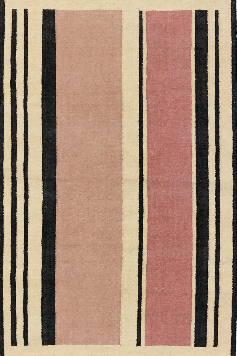 toulemonde bochart Cefalu Argile Tapis rose en PET recyclé