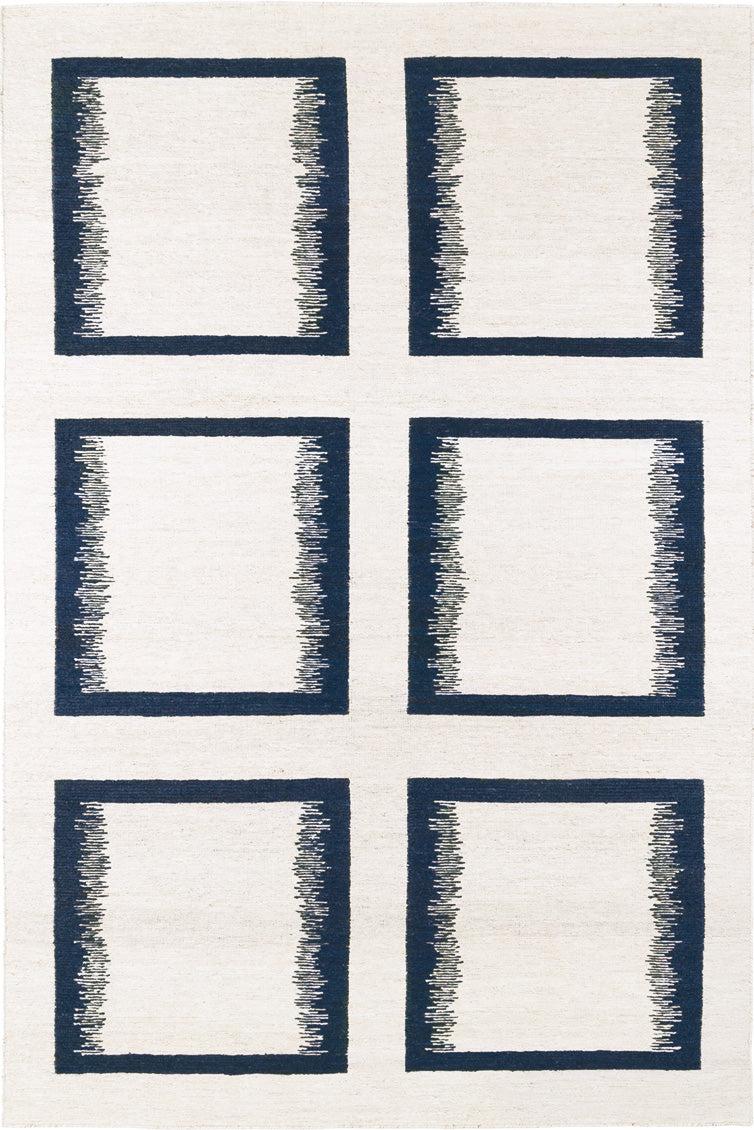 toulemonde bochart Ciutadella Bleu Tapis bleu 100% golden jute