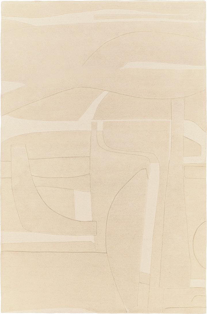 toulemonde bochart Collage Beige Tapis beige en laine