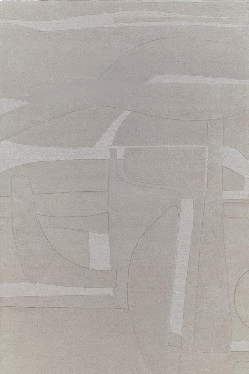 toulemonde bochart Collage Gris Tapis gris en laine