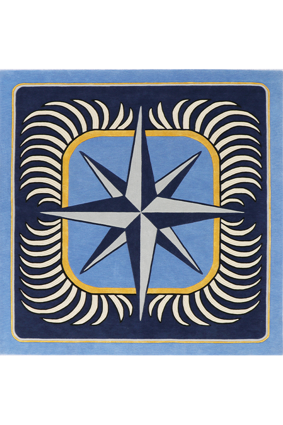 toulemonde bochart Compass Bahamas Tapis multicolore en laine