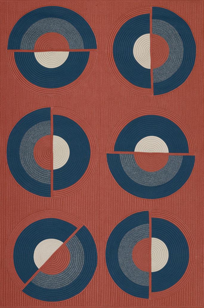 toulemonde bochart Cyclo Brique Tapis brique en polyester