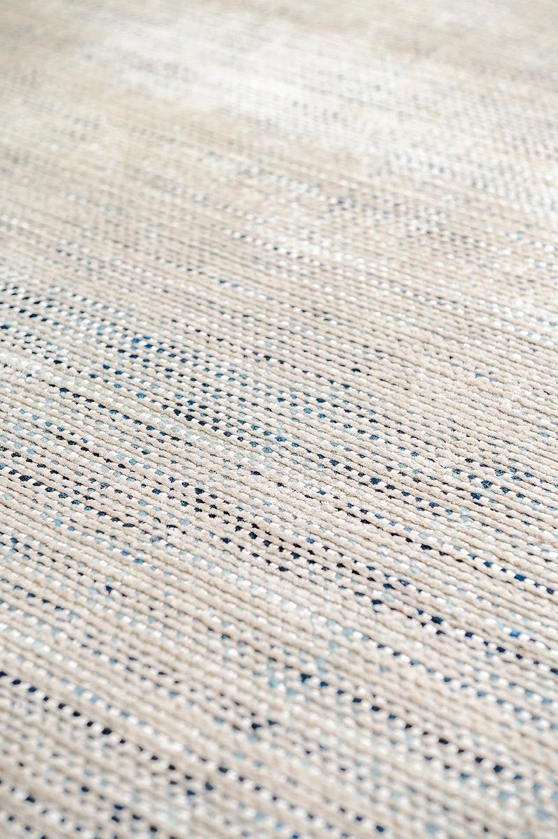 Toulemonde Bochart Dotty Azur Tapis Bleu En Laine Et Fibre De Bambou