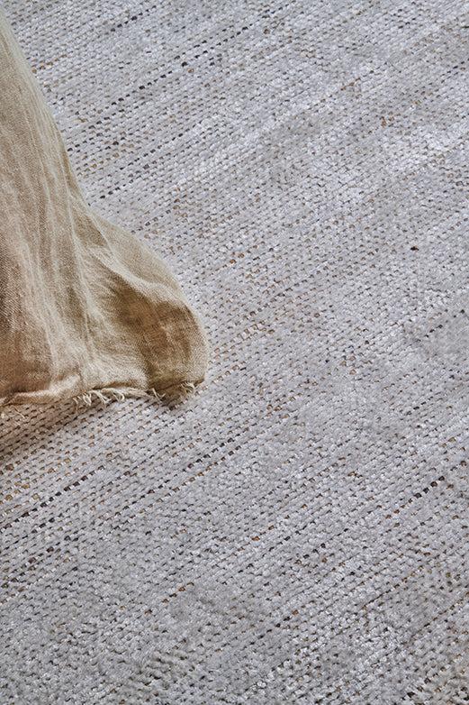 Toulemonde Bochart Dotty Craie Tapis Beige En Laine Et Fibre De Bambou