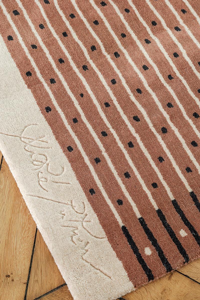 Toulemonde Bochart Exclamation Bois De Rose Tapis Rose En Laine