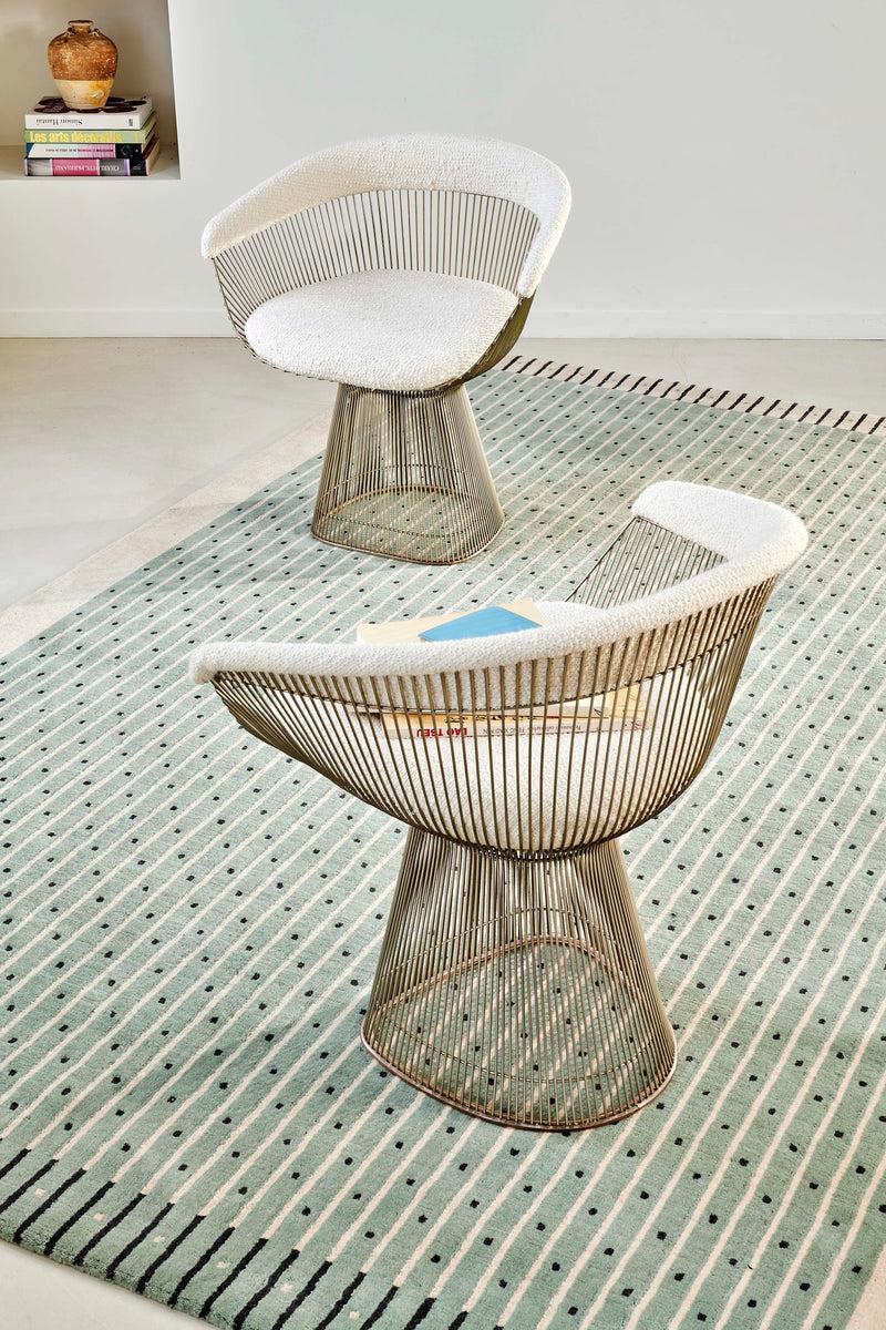 Toulemonde Bochart Exclamation Céladon Tapis Vert En Laine