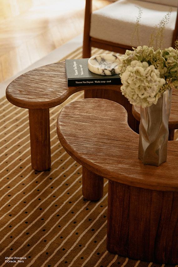 Toulemonde Bochart Exclamation Tabac Tapis Brun En Laine