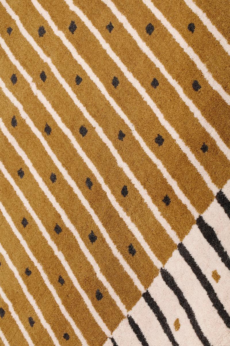 Toulemonde Bochart Exclamation Tabac Tapis Brun En Laine