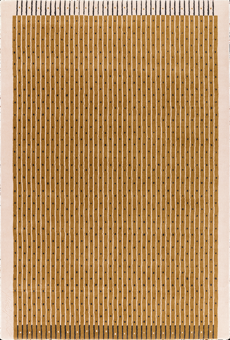 toulemonde bochart Exclamation Tabac Tapis brun en laine