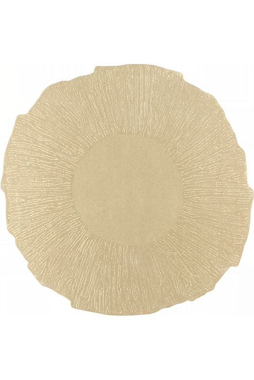toulemonde bochart Eye Flower Beige Tapis beige est 100% laine