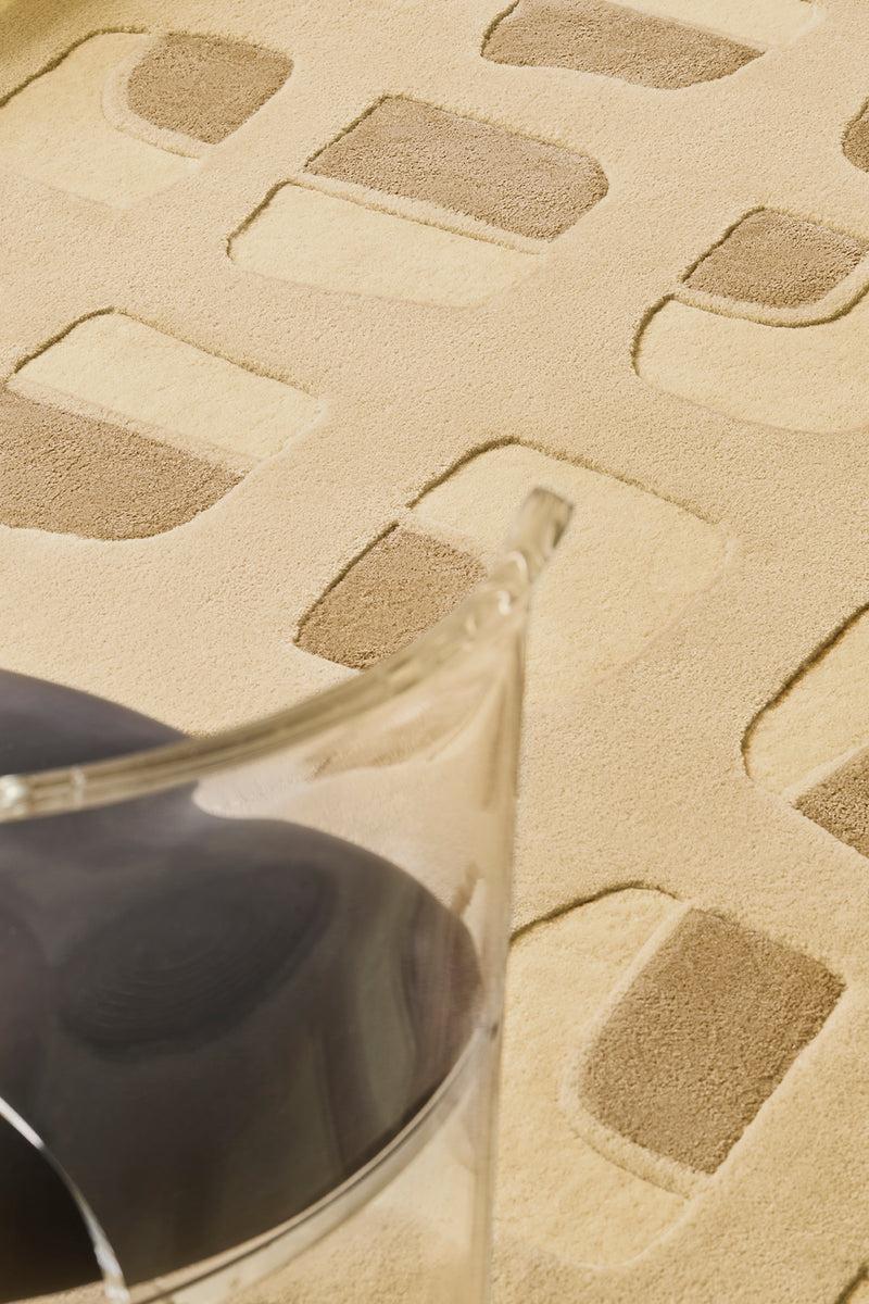 Toulemonde Bochart Faro Beige Tapis Beige En Laine Et Viscose