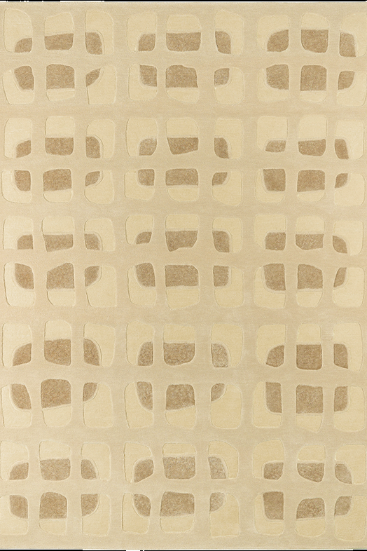 toulemonde bochart Faro Beige Tapis beige en laine et viscose