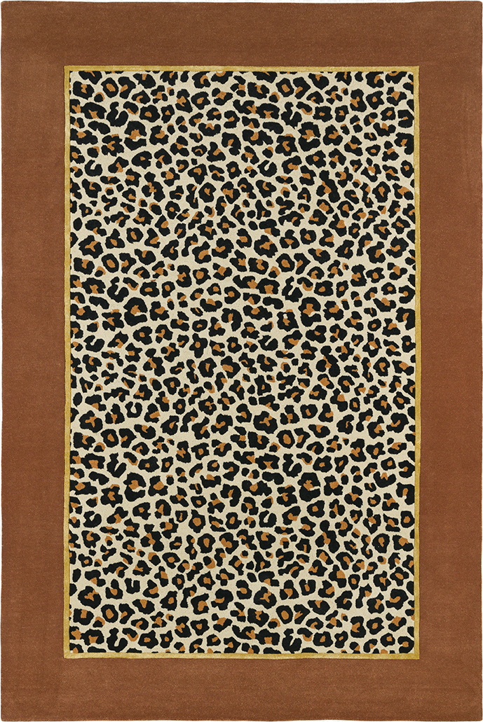 toulemonde bochart Fauve Naturel Tapis brun en laine et viscose