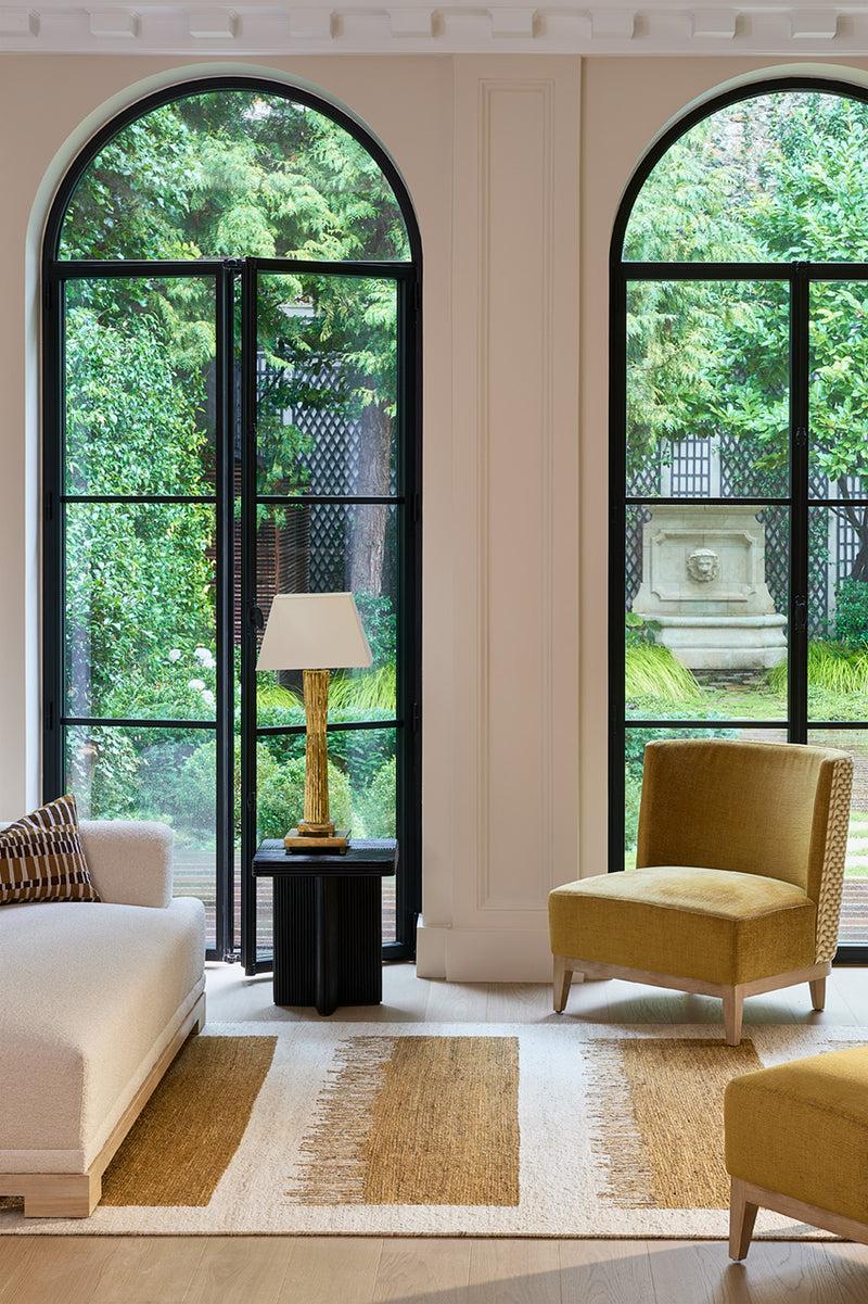 Toulemonde Bochart Figueras Gold Tapis Brun 100% Golden Jute