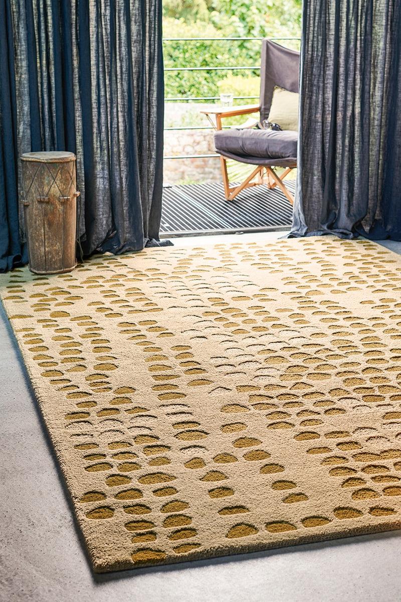 Toulemonde Bochart Galets Naturel Tapis Beige En Laine