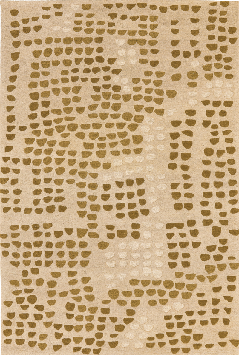 toulemonde bochart Galets Naturel Tapis beige en laine