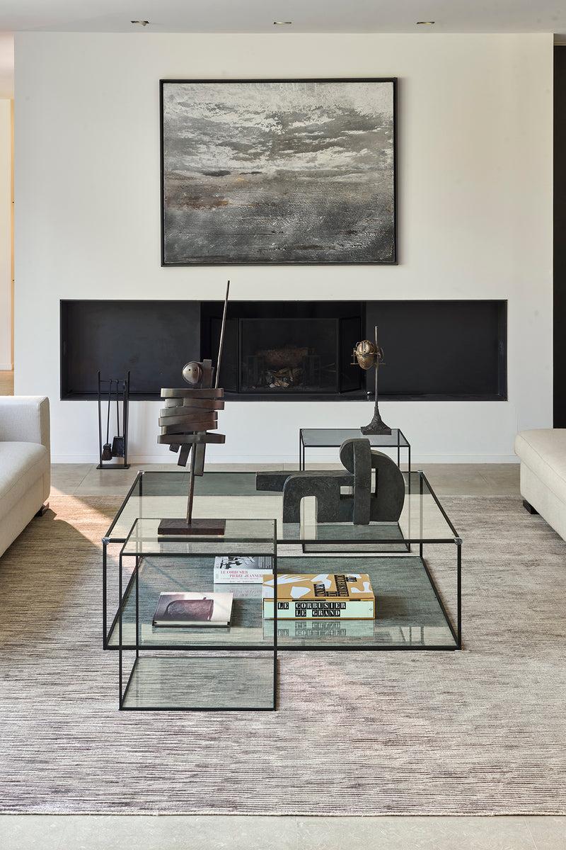 Toulemonde Bochart Glam Charbon Tapis Gris En Fibre De Bananier