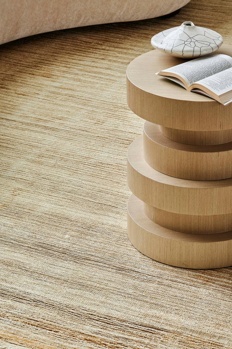 Toulemonde Bochart Glam Gold Tapis Beige En Fibre De Bananier