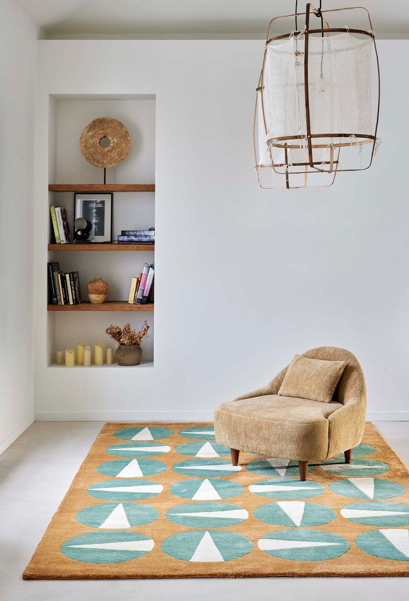 Toulemonde Bochart Gouache Terre Tapis Brun En Laine