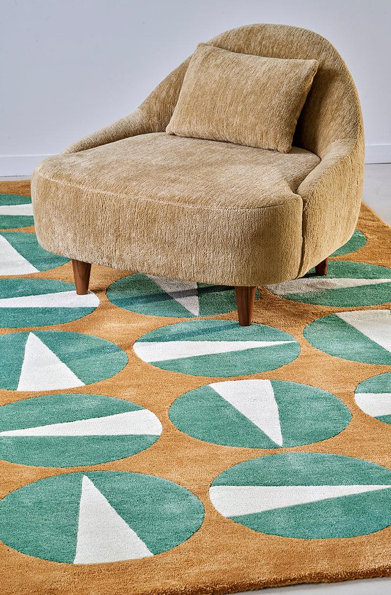 Toulemonde Bochart Gouache Terre Tapis Brun En Laine