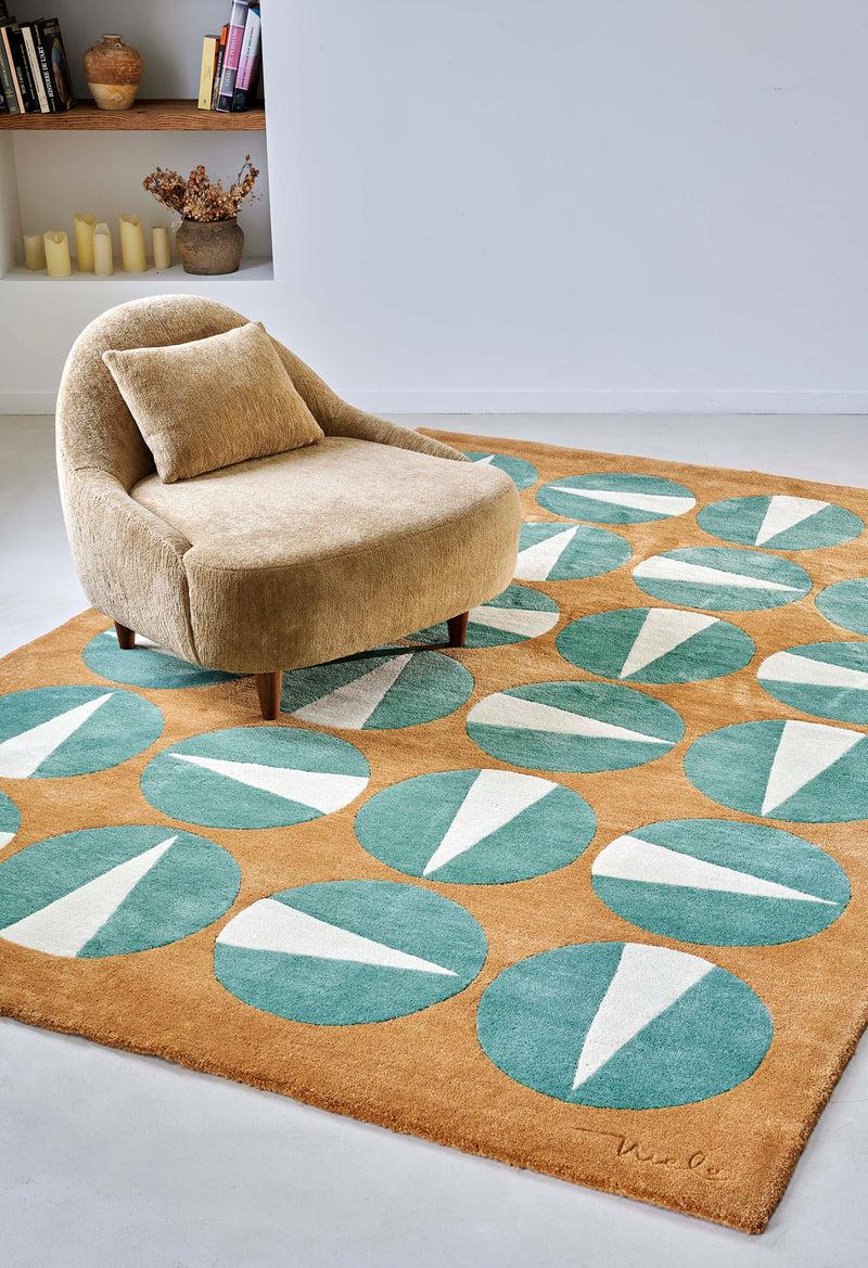 Toulemonde Bochart Gouache Terre Tapis Brun En Laine