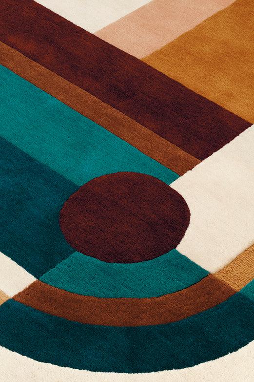 Toulemonde Bochart Hacienda Multi Tapis Brun Multicolore En Laine