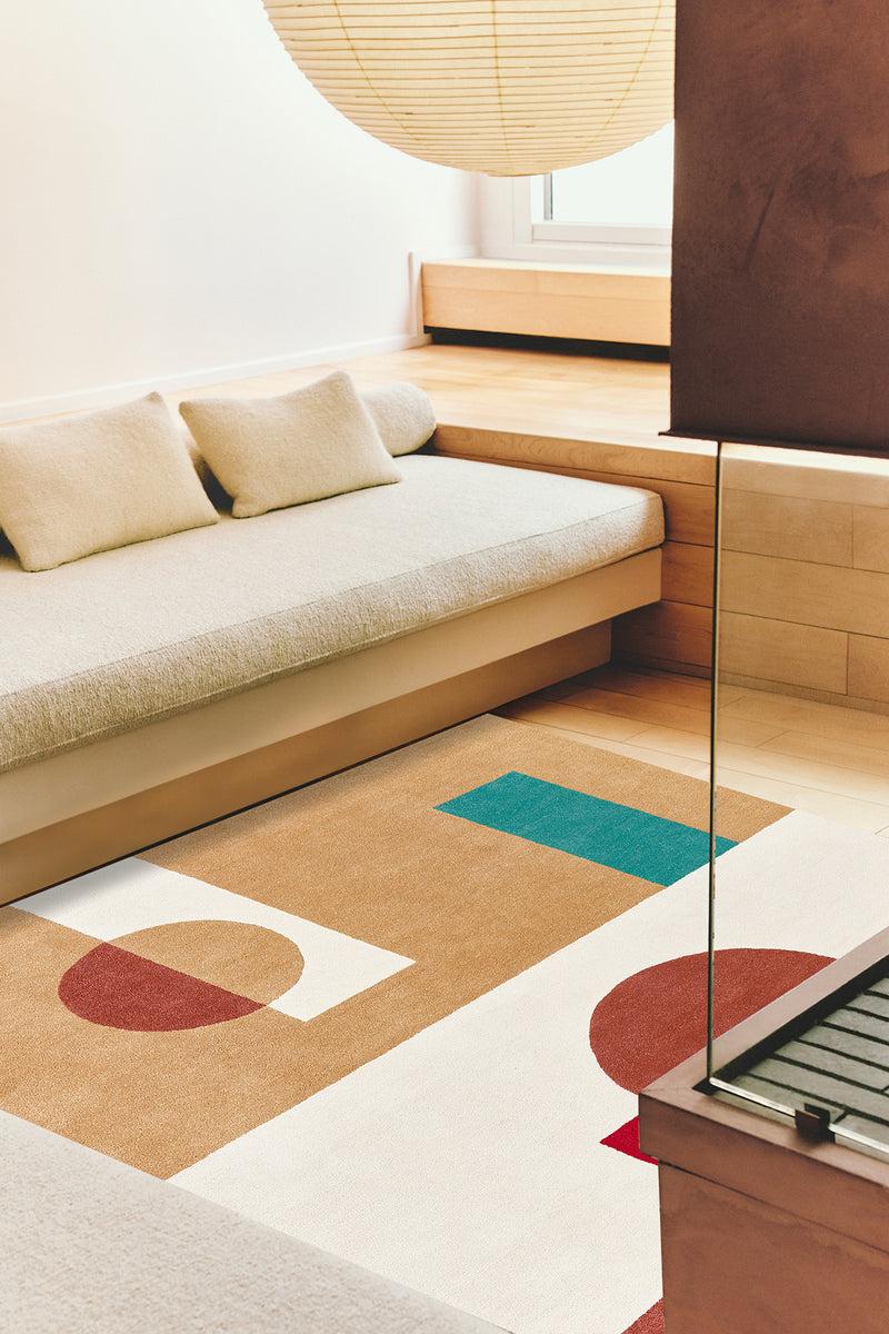 Toulemonde Bochart Irmaos Beige Tapis Beige En Laine