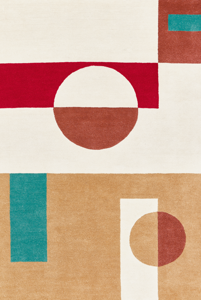 toulemonde bochart Irmaos Beige Tapis beige en laine