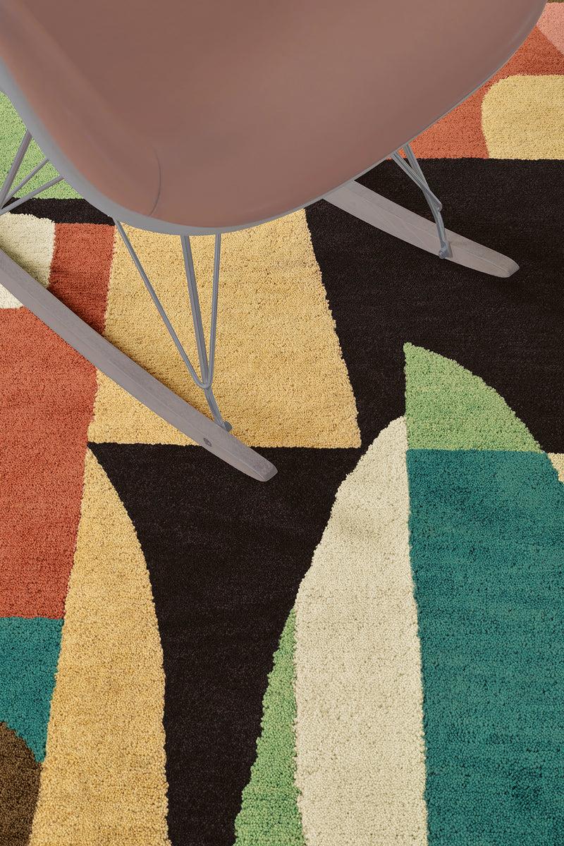 Toulemonde Bochart Jazzy Multi Tapis Multicolore En Laine