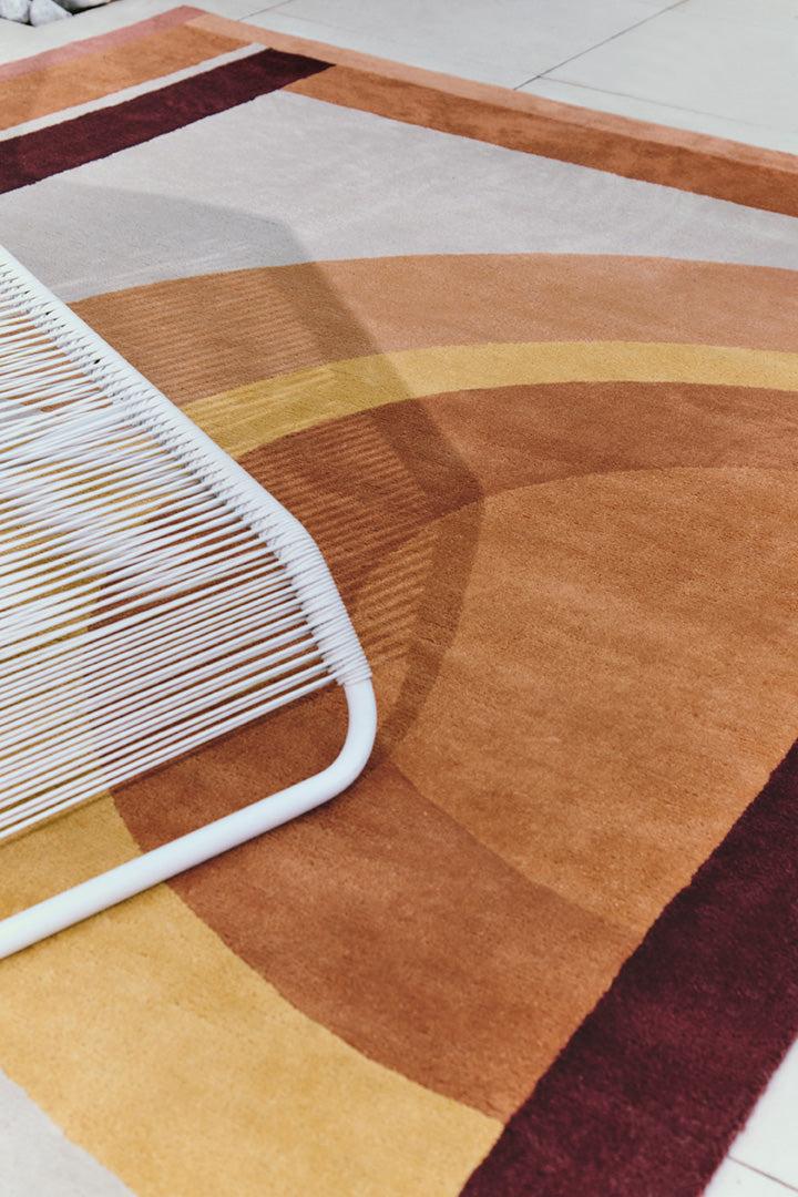 Toulemonde Bochart Josep Ocre Tapis Ocre En PET Recyclé