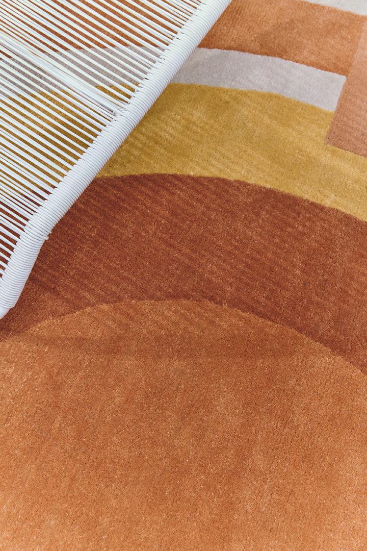 Toulemonde Bochart Josep Ocre Tapis Ocre En PET Recyclé