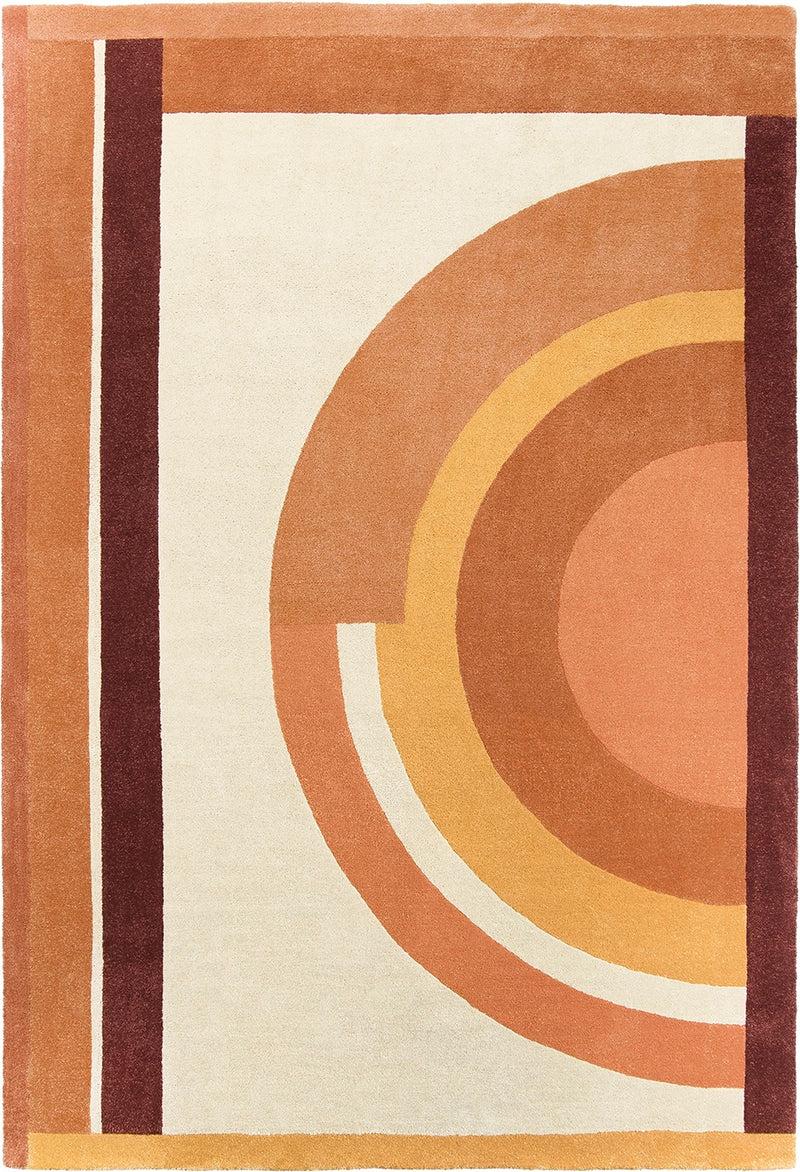 toulemonde bochart Josep Ocre Tapis ocre en PET recyclé