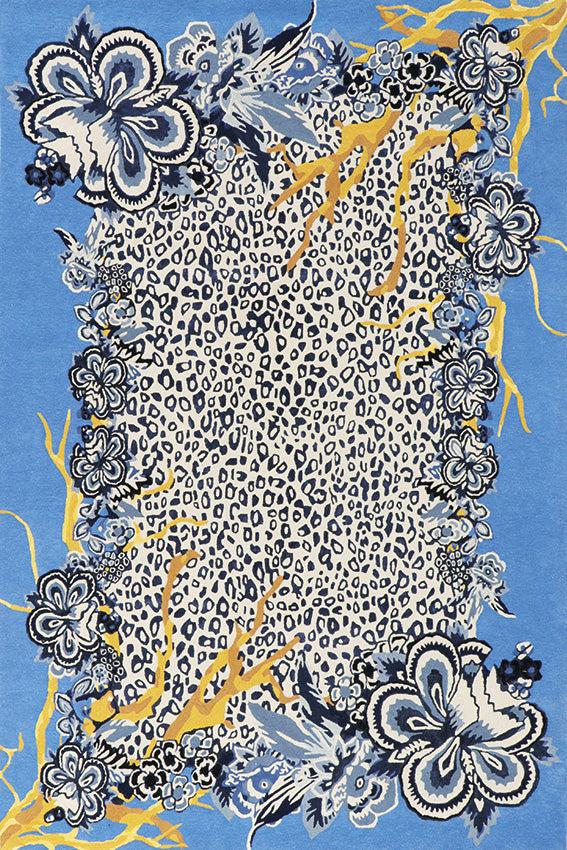 toulemonde bochart Jungle Forest Bahamas Tapis multicolore en laine viscose