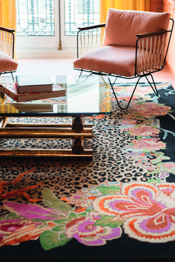 Toulemonde Bochart Jungle Forest Multi Tapis Multicolore En Laine Et Soie Végétale