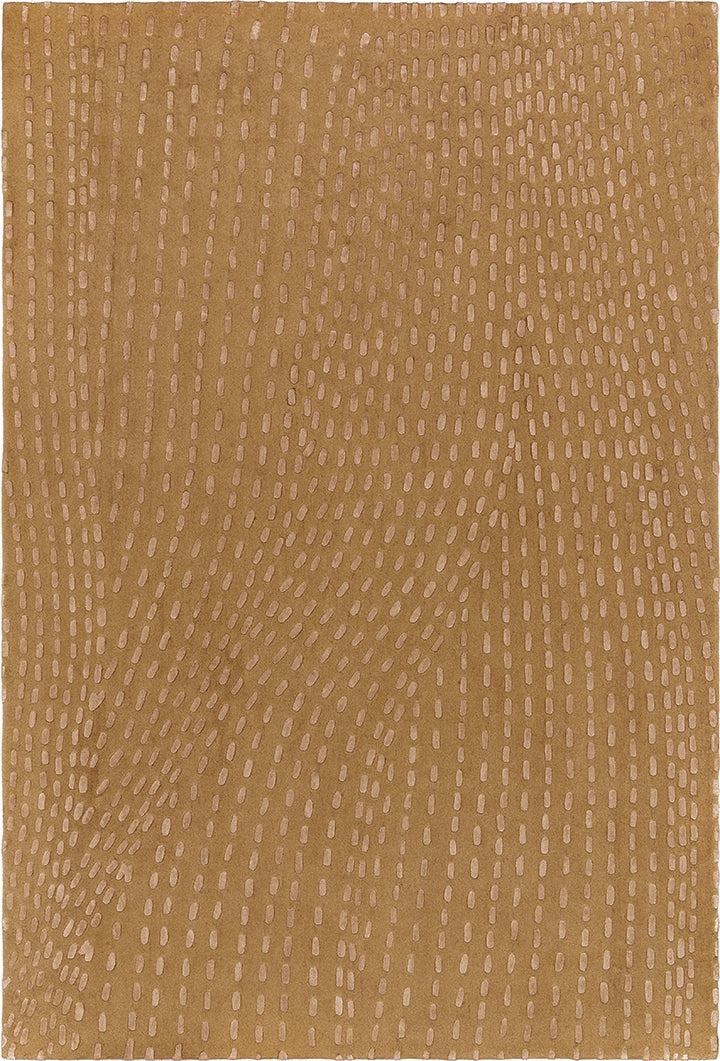 toulemonde bochart Kantha Beige Tapis beige en laine tencel