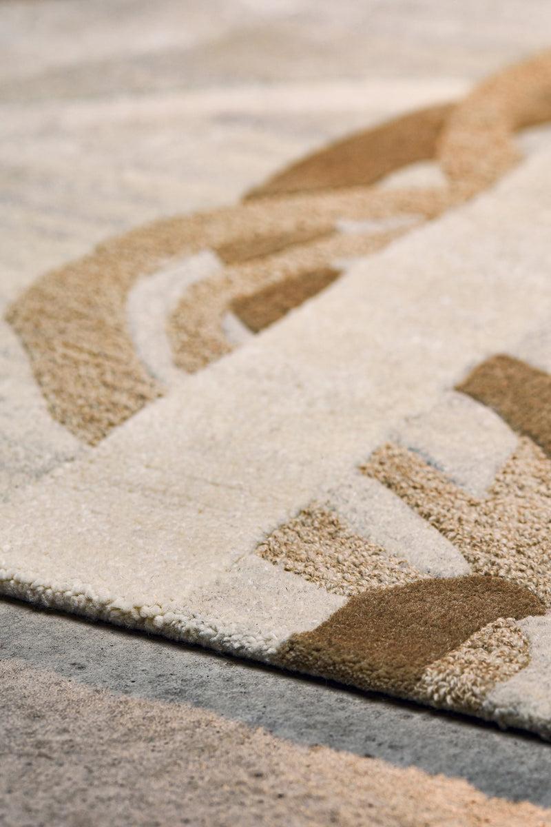 Toulemonde Bochart Lianes Naturel Tapis Beige En Laine