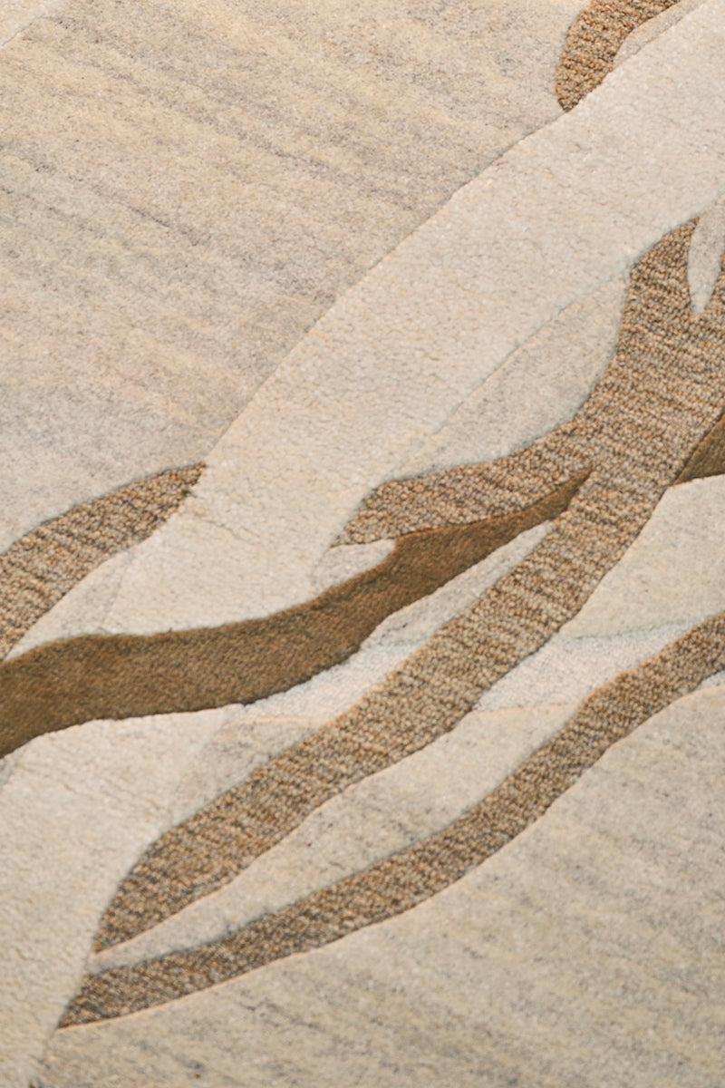 Toulemonde Bochart Lianes Naturel Tapis Beige En Laine