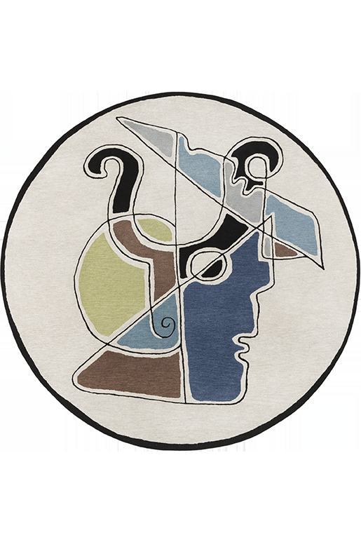 toulemonde bochart Minos Multi Tapis multicolore en laine et viscose