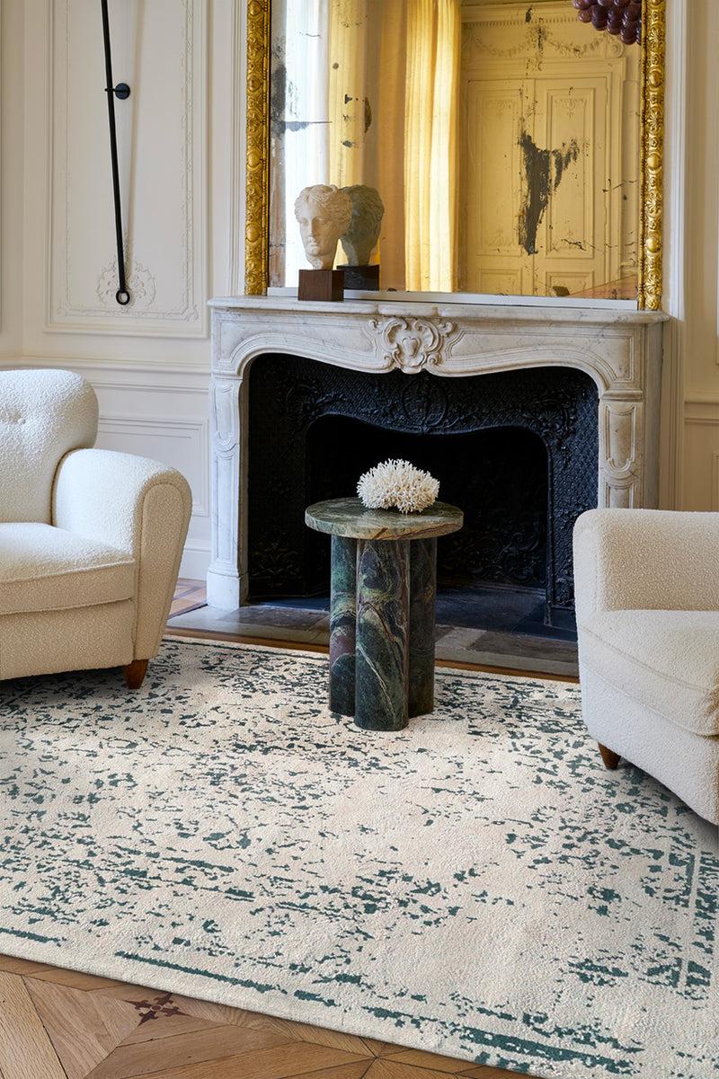 Toulemonde Bochart Mirage Silver Tapis Gris En Viscose