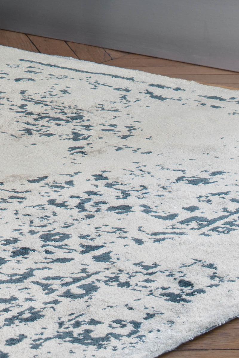 Toulemonde Bochart Mirage Silver Tapis Gris En Viscose